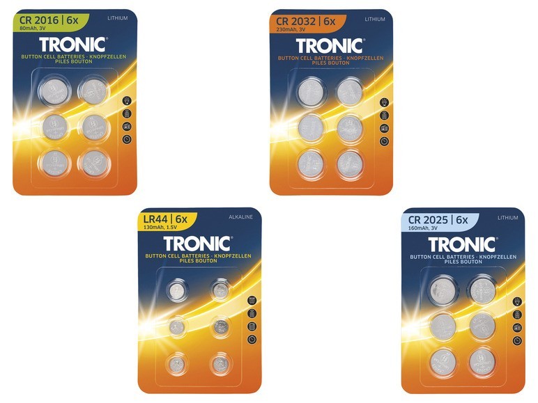 TRONIC® Knoflíkové baterie
